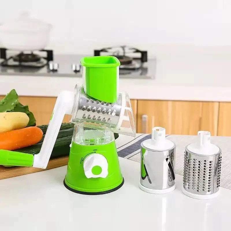 3 in 1 Rotary Vegetable Grater and Slicer