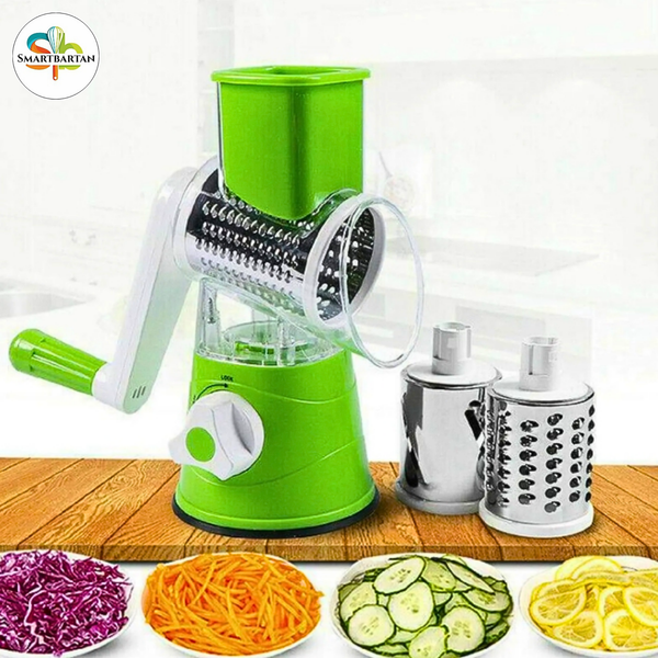 3 in 1 Rotary Vegetable Grater and Slicer